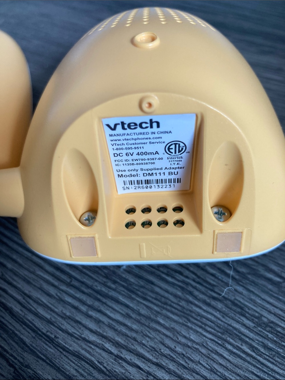 Vtech Digital Audio Baby Monitor DM111 - Picture 5 of 6